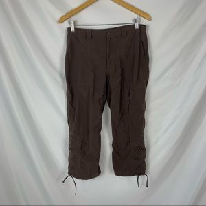 The North Face Dark Brown Cargo Capri Sz Large